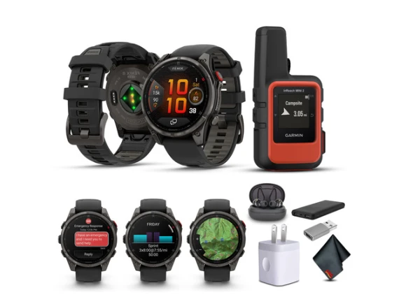 47 mm AMOLED Smart Watch with Sapphire Crystal — Smart Watch, Garmin
