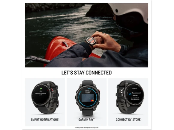 47 mm Multisport GPS smartwatch with AMOLED display — Smart Watch, Garmin