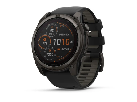 51 mm AMOLED Smartwatch with Sapphire Display and LED Flashlight — Smart Watch, Garmin