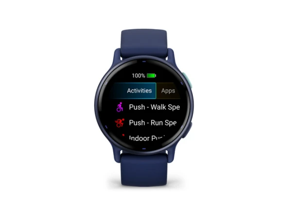 Fitness Tracker Smartwatch, Black Case — Smart Watch, Garmin