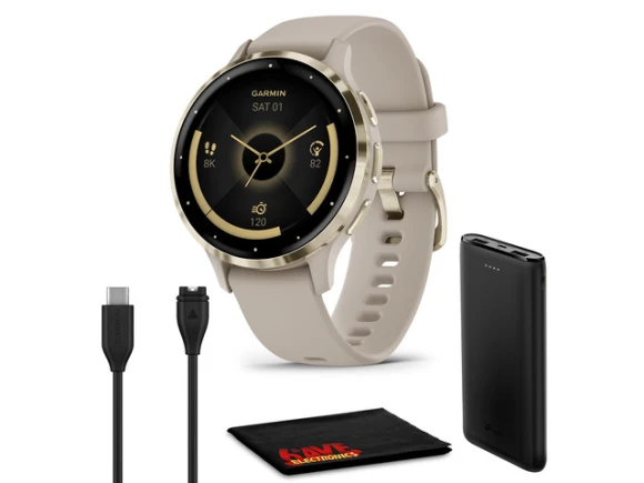 French Gray Case Smart Watch — Smart Watch, Garmin