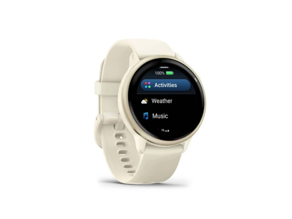 GPS smartwatch, Lunar Gold with Bone Band — Smart Watch, Garmin