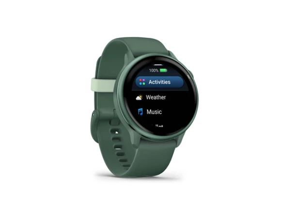GPS smartwatch, Metallic Jasper Green with Jasper Green Band — Smart Watch, Garmin