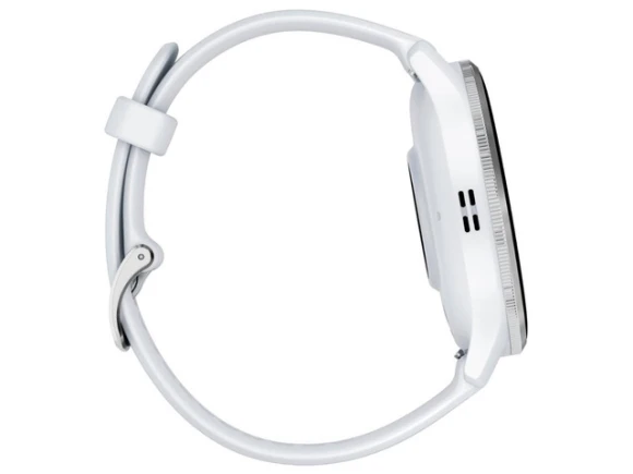 Smart Watch, Silver Bezel with Whitestone Case — Smart Watch, Garmin