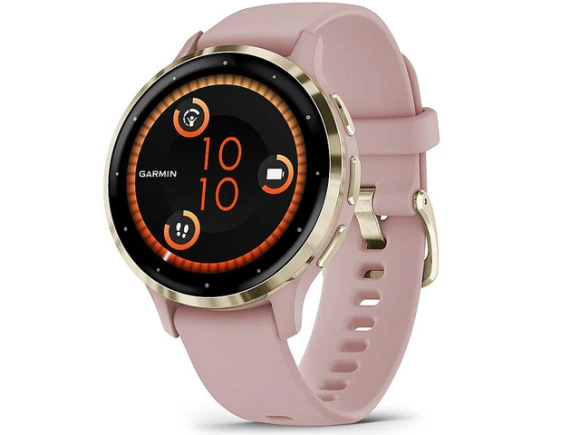 Smart watch, Soft Gold bezel and Dust Rose case — Smart Watch, Garmin