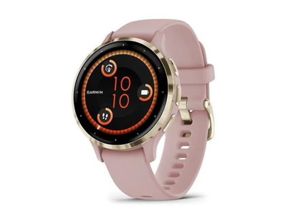 Smart watch, Soft Gold bezel and Dust Rose case — Smart Watch, Garmin