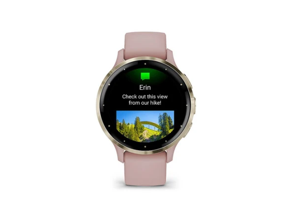 Smart watch, Soft Gold bezel and Dust Rose case — Smart Watch, Garmin