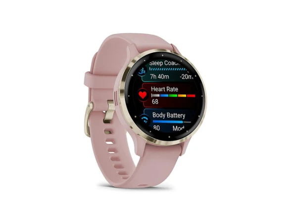 Smart watch, Soft Gold bezel and Dust Rose case — Smart Watch, Garmin