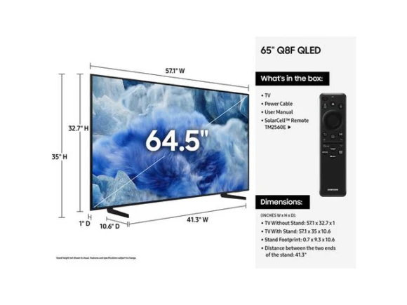 65-inch QLED 4K Smart TV — Smart TV, Samsung