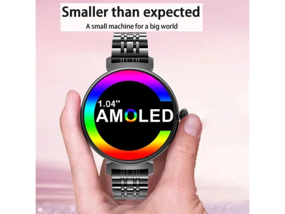 Medium AMOLED Smartwatch with Link Bracelet — Smart Watch, allentian