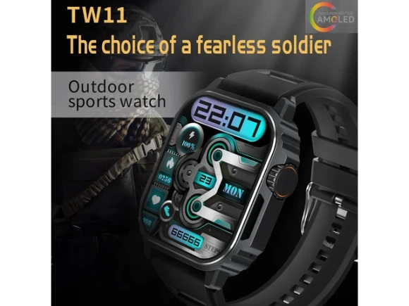 Medium AMOLED Smartwatch with Link Bracelet — Smart Watch, allentian