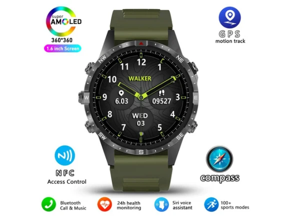 Medium Smartwatch with 1.6' HD Screen — Smart Watch, allentian