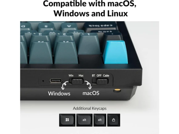 Black Mechanical Keyboard — Bluetooth Keyboard, Keychron
