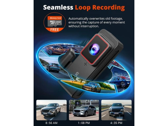 Front and Rear Dash Camera — Dash Cam, TUKO
