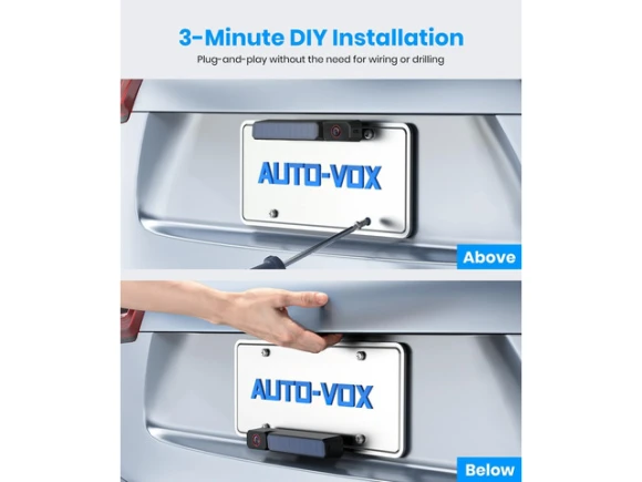 Wireless Solar Backup Camera — Backup Camera, AUTO-VOX
