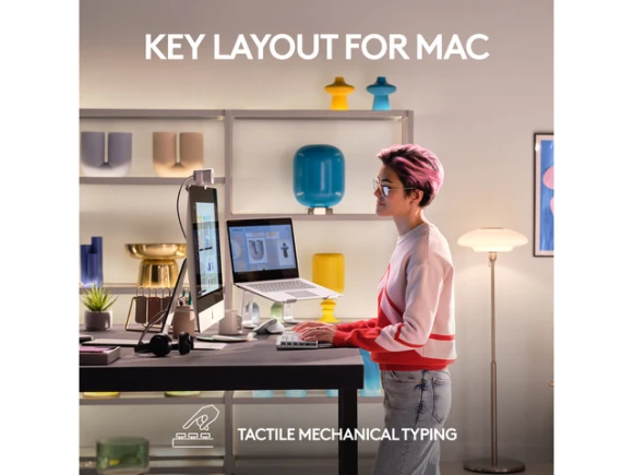 MX Mechanical Mini for Mac Wireless Keyboard — Bluetooth Keyboard, Logitech