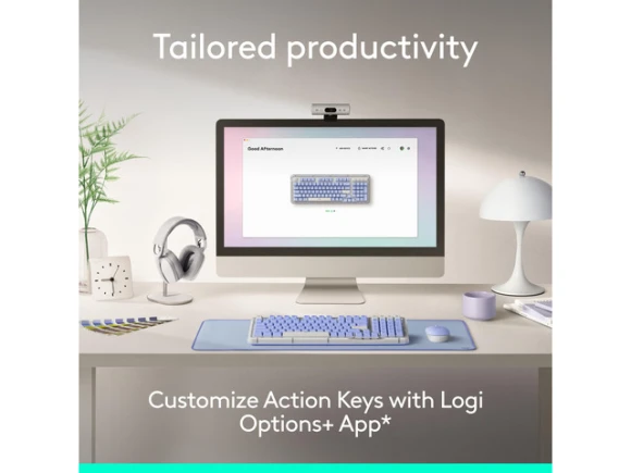 Wireless Mechanical Keyboard, Full-Size, Backlit — Bluetooth Keyboard, Logitech