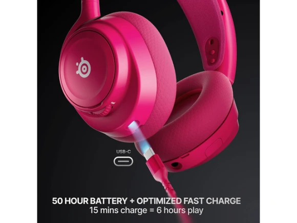 Gen 2 Magenta Gaming Headset — Wireless Earbuds, SteelSeries