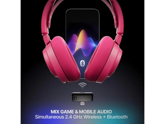 Gen 2 Magenta Gaming Headset — Wireless Earbuds, SteelSeries