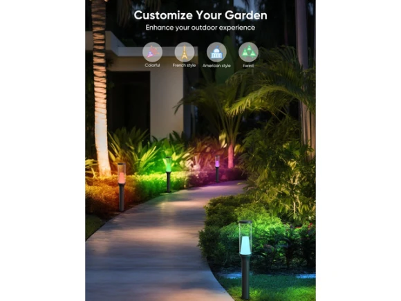 4-Pack Outdoor Pathway Lights — Smart Outdoor Lighting, APPECK