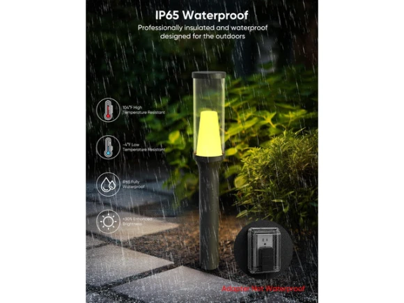 4-Pack Outdoor Pathway Lights — Smart Outdoor Lighting, APPECK