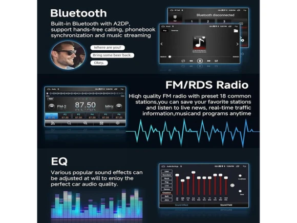10' Touchscreen Car Stereo Radio — Car Infotainment System, TUKO