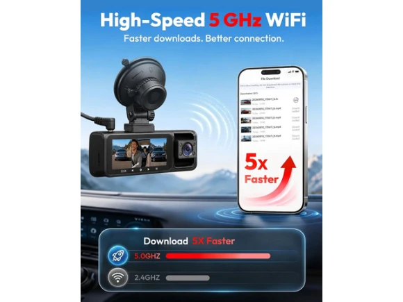 3-Channel Dash Camera — Dash Cam, TUKO