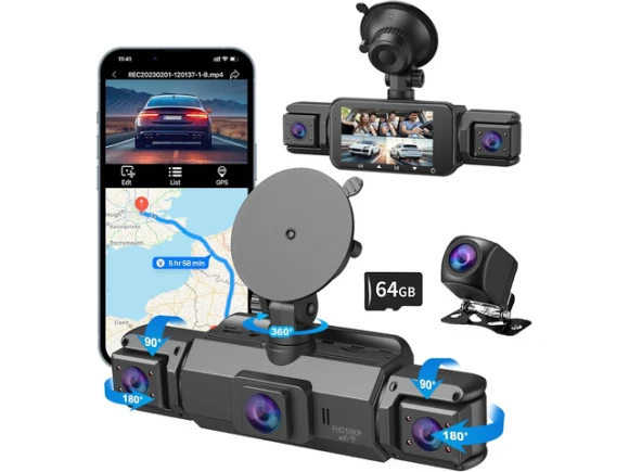 4-Channel Dash Camera — Dash Cam, TUKO