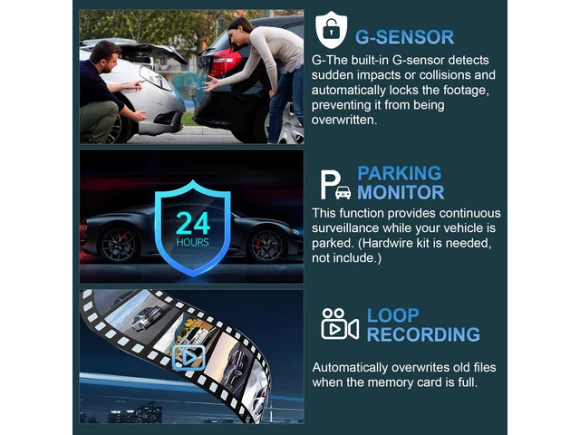 4-Channel Dash Camera — Dash Cam, TUKO