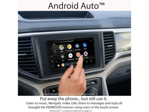 6.8-inch Double-DIN DVD Car Stereo — Car Infotainment System, KENWOOD