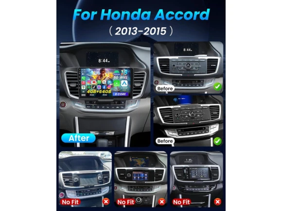 Car Radio for Honda Accord 9th EX-L, 2013–2015 — Car Infotainment System, TUKO