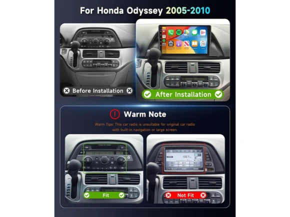 Car radio stereo for Honda Odyssey 2005-2010 — Car Infotainment System, TUKO