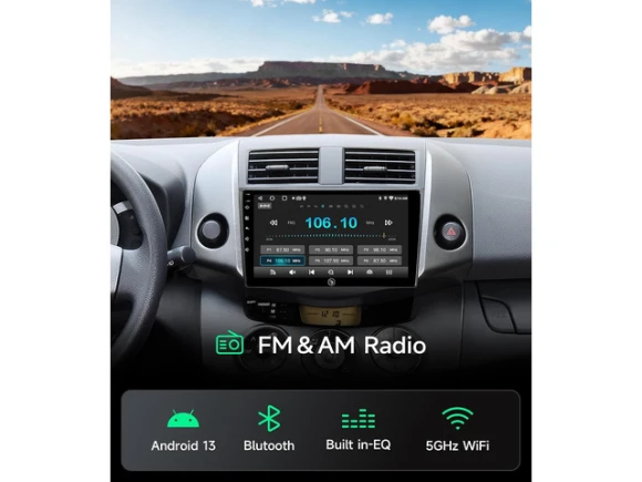 Car radio stereo for Toyota RAV4, 2006–2012 — Car Infotainment System, TUKO
