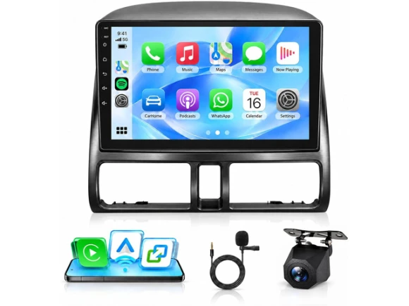 Car Stereo with Wireless CarPlay and Android Auto — Car Infotainment System, TUKO