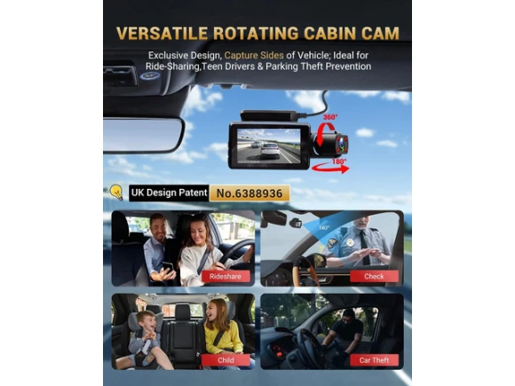 Dual Dash Camera with 32GB Card — Dash Cam, TUKO