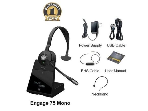 Wireless Mono Headset — Wireless Earbuds, Jabra
