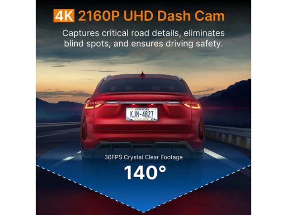4K Car Camera with 32GB Card — Dash Cam, Miofive