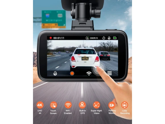 4K Dash Camera with Wi-Fi and GPS — Dash Cam, YEECORE