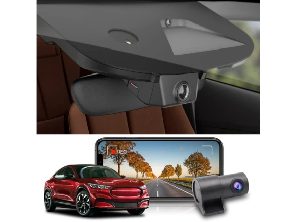 Dual-camera dash camera for Ford Mustang Mach-E — Dash Cam, Fitcamx