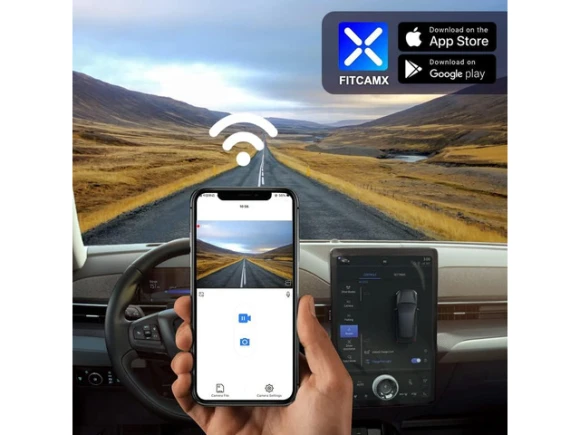 Dual-camera dash camera for Ford Mustang Mach-E — Dash Cam, Fitcamx