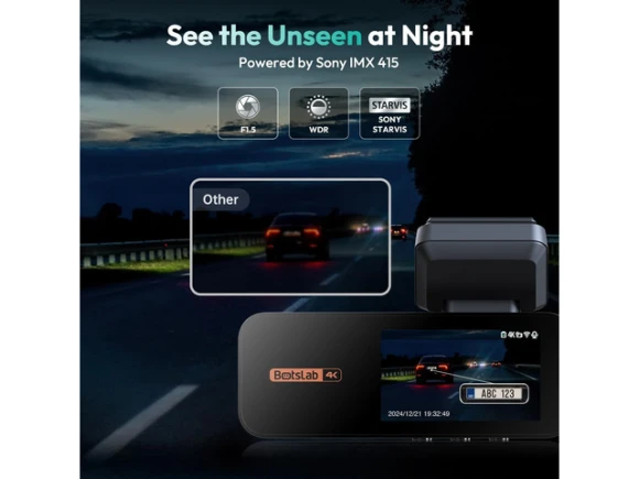 Dual Dash Camera with Free 64GB Card — Dash Cam, BOTSLAB
