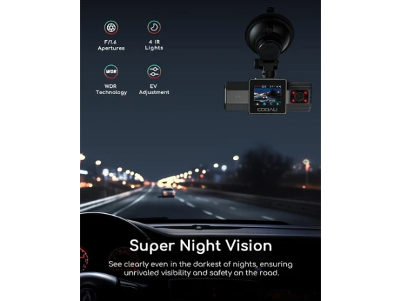 Dual Dash Camera — Dash Cam, COOAU