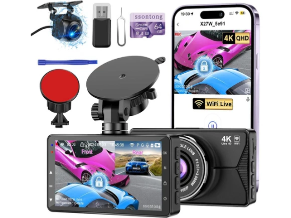 Front-and-rear dash camera — Dash Cam, RUOCLRIS