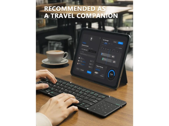 Khaki Foldable Bluetooth Keyboard — Bluetooth Keyboard, NILLKIN