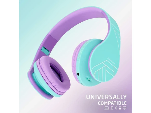 Kids Over-Ear Headphones — Wireless Earbuds, PowerLocus