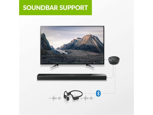 Wireless TV Earbuds with Bluetooth Transmitter and Charging Dock — Wireless Earbuds, Avantree