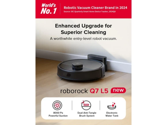 Black Robot Vacuum and Mop Combo — Robot Vacuum, Roborock