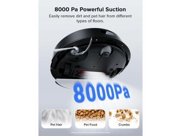 Black Robot Vacuum and Mop Combo — Robot Vacuum, Roborock