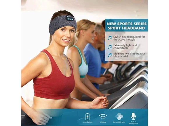 Bluetooth Sleeping Headphones, Sports Headband — Wireless Earbuds, Gemdeck