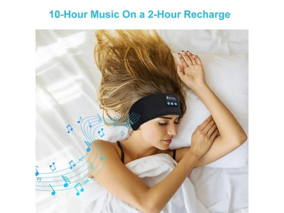 Bluetooth Sleeping Headphones, Sports Headband — Wireless Earbuds, Gemdeck